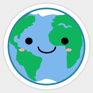 Happy Earth. Sticker